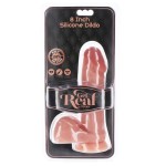 GET REAL - СИЛИКОНОВЫЙ ФАЛЛОИМИТАТОР 20,5 СМ С ЯИЧКАМИ КОЖА